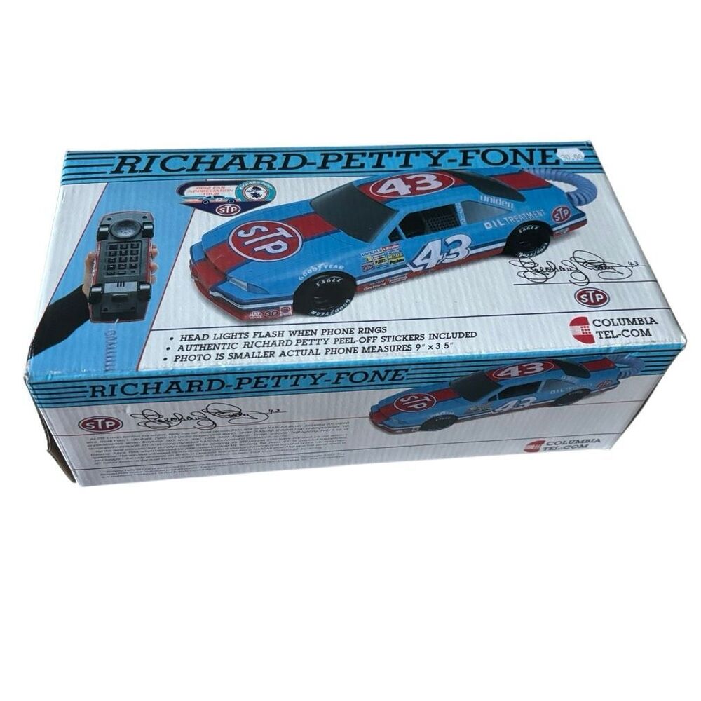 New Vintage 1992 Richard Petty-Fone Columbia Tel-Com STP #43 NASCAR Phone NIB⁠